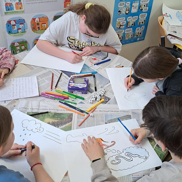 Ustvarjamo z Andersenom – druženje v šolski knjižnici za učence 4. in 5. razredov